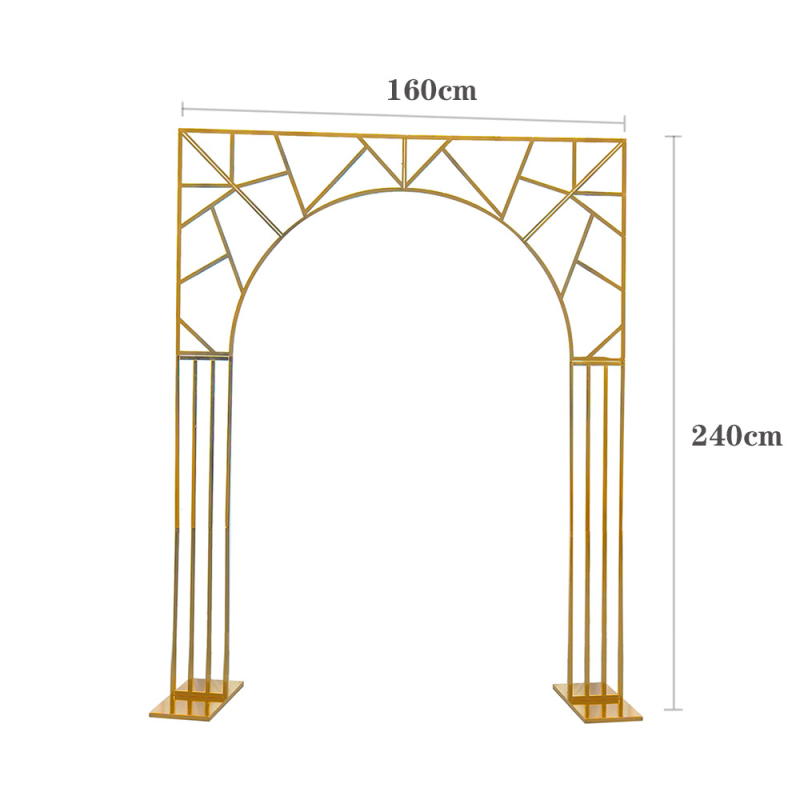 Aranjament floral artificial, flori de cireș, pentru fundal de nuntă — arc floral cu ramă în formă de coarne, decor scenă