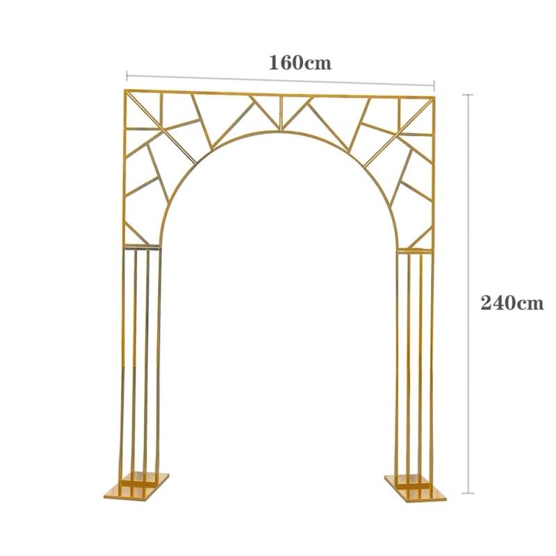 Aranjament floral artificial, flori de cireș, pentru fundal de nuntă — arc floral cu ramă în formă de coarne, decor scenă