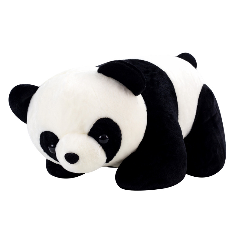 Slatka pliš panda figura – realistična ležeća panda pliš, jastuk s mogućnošću logotipa