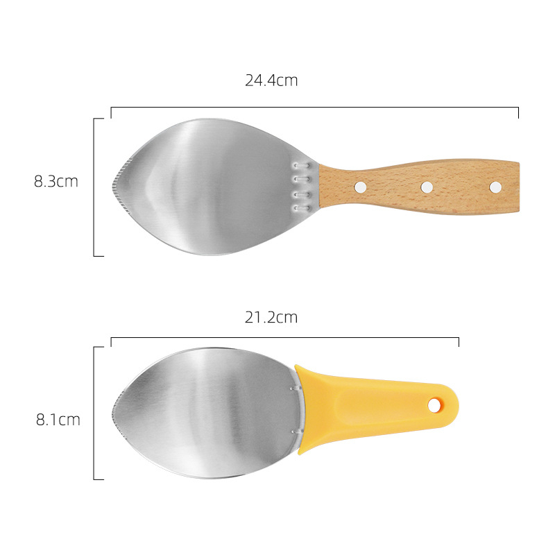 Tăietor din oțel inoxidabil pentru mango și pepene, cu lingură pentru fructe