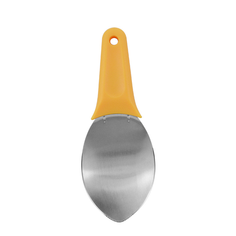 Tăietor din oțel inoxidabil pentru mango și pepene, cu lingură pentru fructe