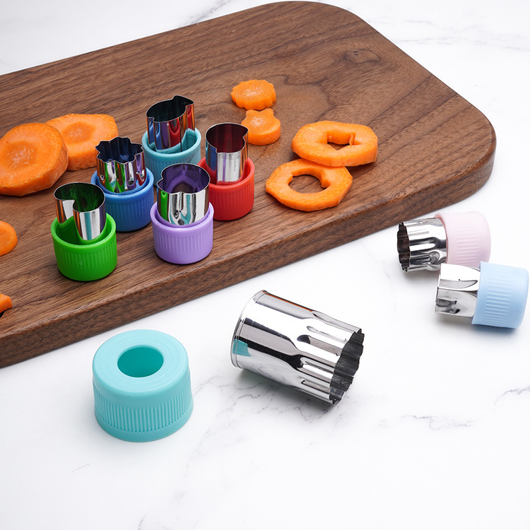Set de 12 piese cu forme pentru paste în formă de fluture și șabloane pentru fructe, cu forme din oțel inoxidabil pentru legume, unelte de bucătărie creative, lucrate manual