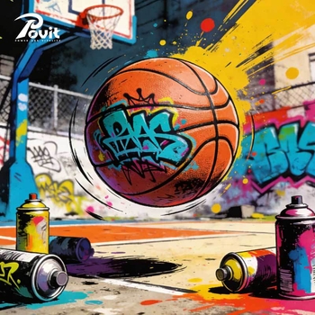 Prilagođena košarkaška lopta veličine 7, PU, ulični streetball