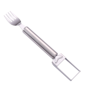 Tăietor din oțel inoxidabil cu două capete pentru pepene și divizor de fructe — instrument multifuncțional pentru tăiere cuburi