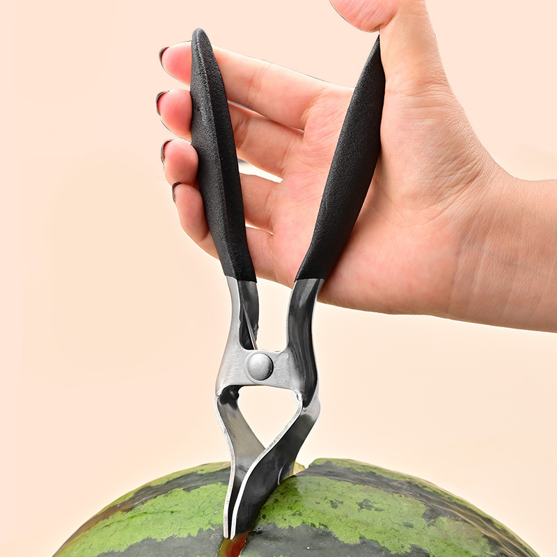 Tăietor și divizor pentru pepene din oțel inoxidabil — gadget de bucătărie modern minimalist