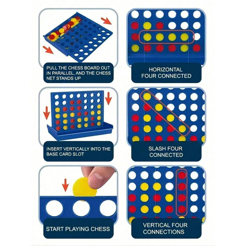 3D Connect Four, Bingo i Pet u nizu – Društvena igra za djecu i roditelje