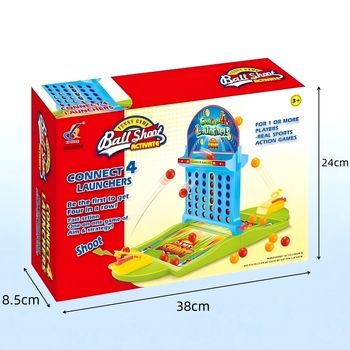 Katapultni logički puzzle s kuglicama: četiri u nizu – razvoj uma, obiteljsko druženje
