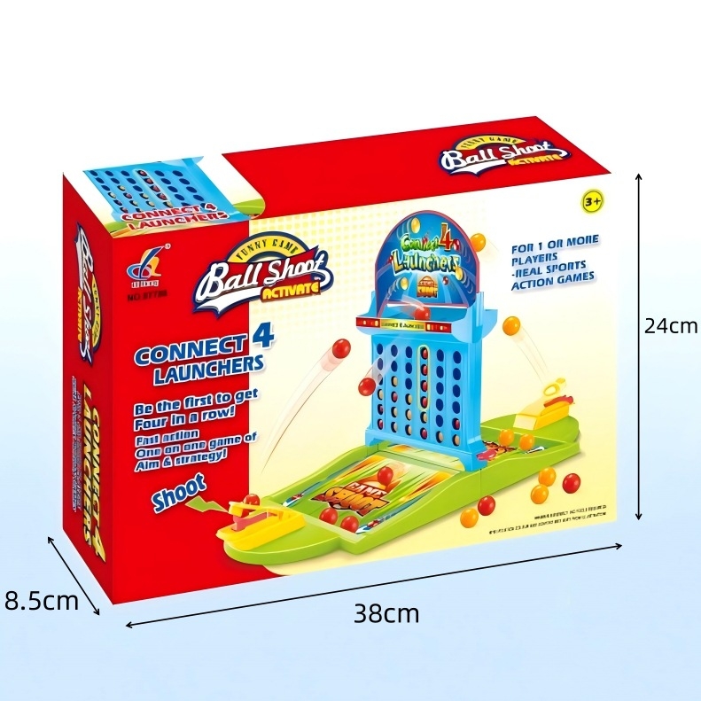 Katapultni logički puzzle s kuglicama: četiri u nizu – razvoj uma, obiteljsko druženje