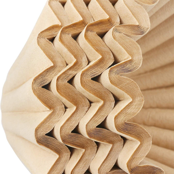 Filtru de cafea din hârtie 50 g, model valuri, formă de bol origami pentru prepararea cafelei
