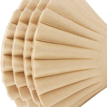 Filtru de cafea din hârtie 50 g, model valuri, formă de bol origami pentru prepararea cafelei