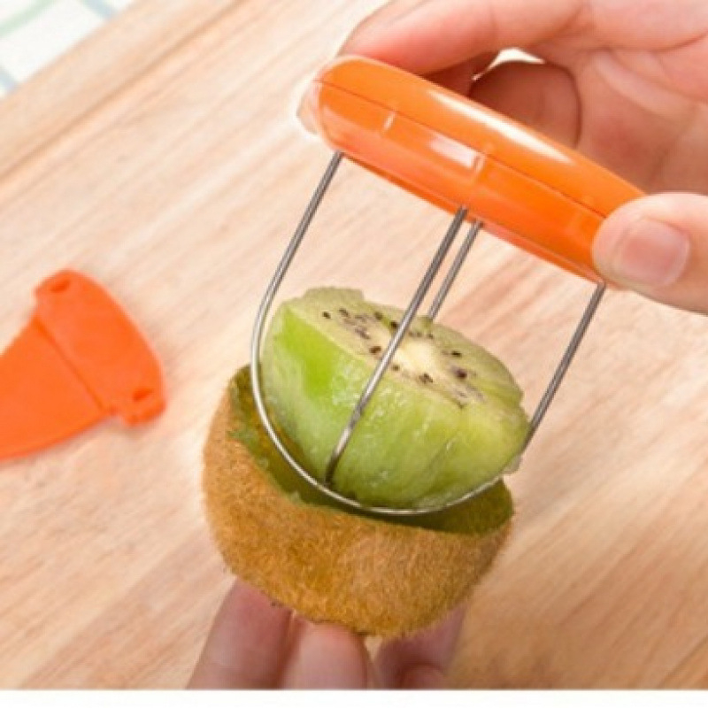 Curățător de kiwi și separator cu îndepărtare a miezului – instrument de tăiere și extragere a pulpei