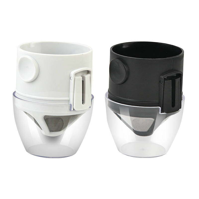 Filtru reutilizabil pentru cafea din oțel inoxidabil pentru V60, filtru pour-over pliabil cu urechi