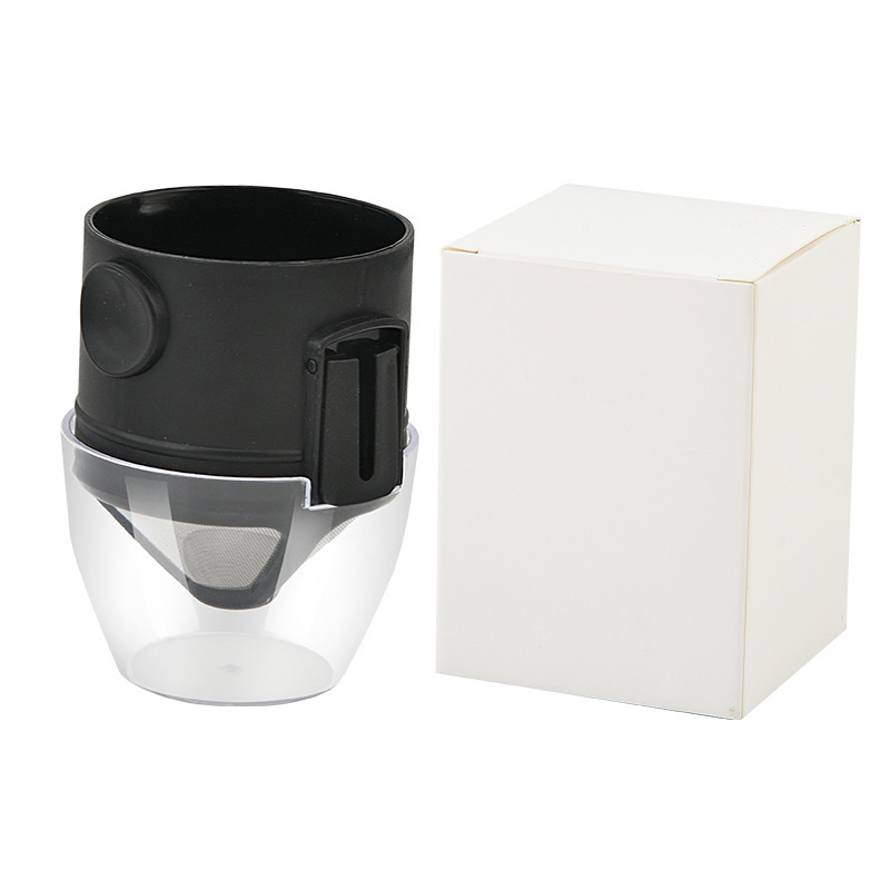 Filtru reutilizabil pentru cafea din oțel inoxidabil pentru V60, filtru pour-over pliabil cu urechi