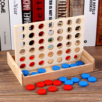 Drevena 3D igra Connect Four s gravitacijom i Gomoku – edukativna društvena igra za dva igrača