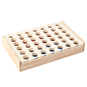 Drevena 3D igra Connect Four s gravitacijom i Gomoku – edukativna društvena igra za dva igrača