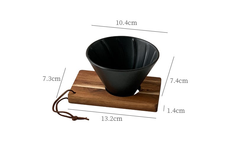 Ceașcă ceramică de filtrare pentru cafea turnată manual, con V60 pentru filtrare prin picurare