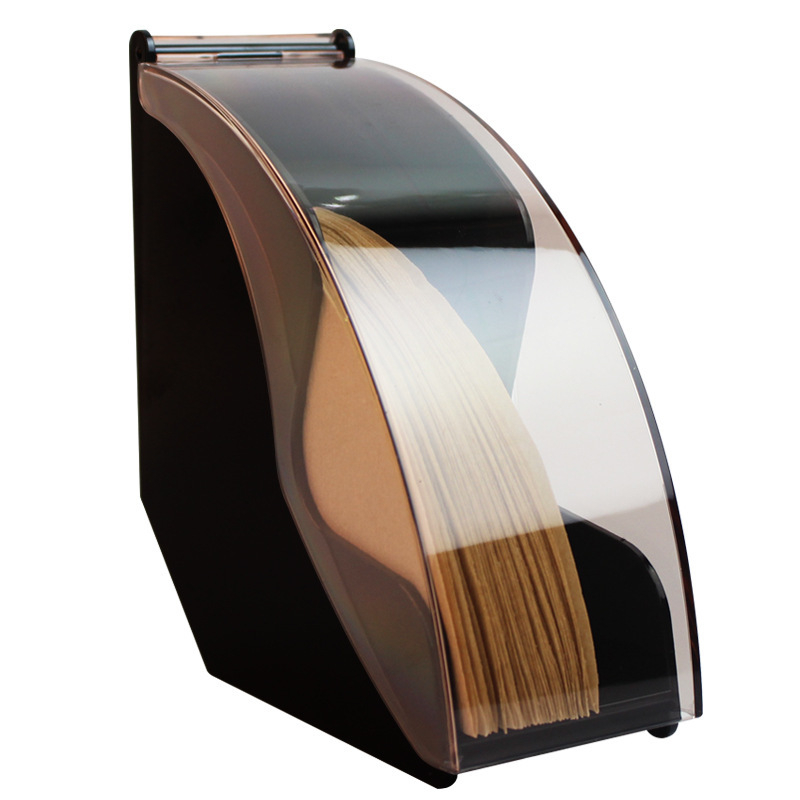 Cutie din plastic, protecție împotriva prafului pentru hârtie de filtre V60, suport pentru filtre și raft de depozitare