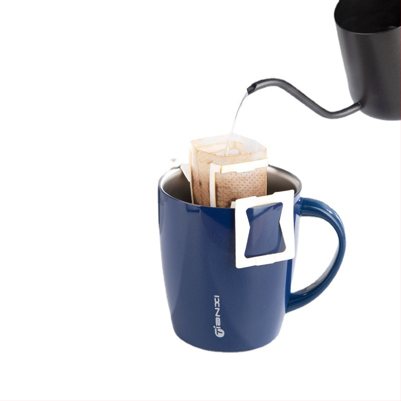 Pungi filtre de cafea de unică folosință, pentru cafea măcinată, potrivite pentru diferite dimensiuni de cești, filtru agățat