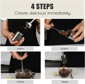 FinalPress Filtru de cafea cu presiune și infuzor