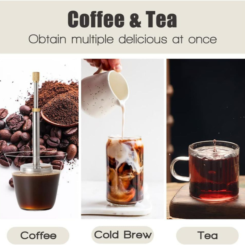 FinalPress Filtru de cafea cu presiune și infuzor