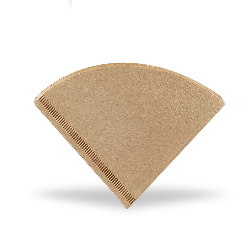 Filtru de cafea V60, hârtie de filtru cu formă de evantai și V, design în formă de tort, pentru cafetieră, comod