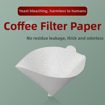 Filtre V60 albe pentru cafea pour-over, 40 bucăți, 2-4 porții