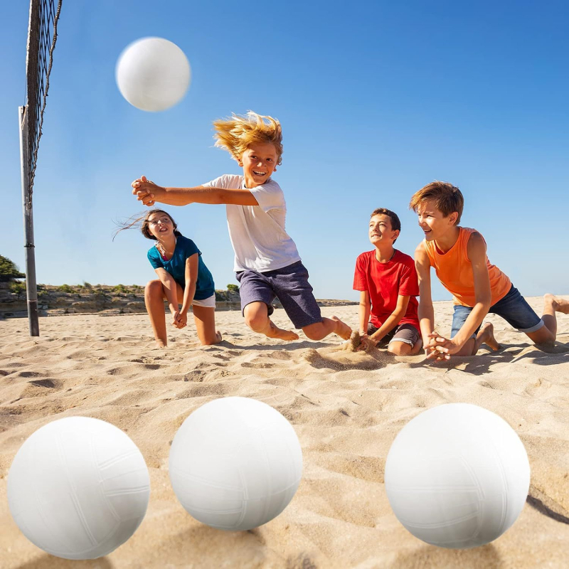 8-inčni PVC napuhani mekani elastični volejbal za djecu, plažni interaktivni volejbal na pijesku