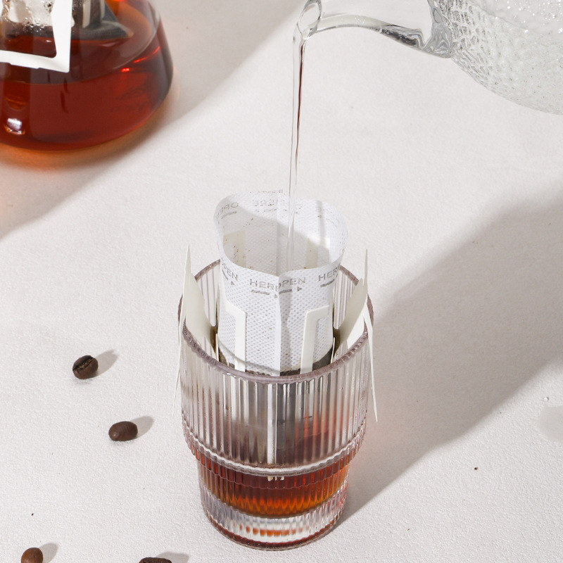 Filtru de cafea din hârtie, unic folosință, pentru turnare — filtru portabil pentru cafea măcinată