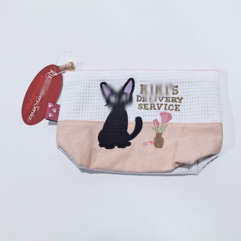 Geantă tote cu model de wafel și broderie desen animat, mâner de mână, husă pentru apă de gură, husă cu fermoar și portofel pentru monede