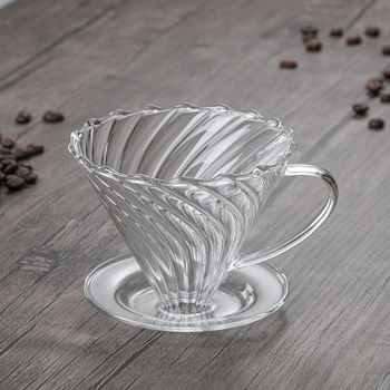 Set de cafea din sticlă cu filtru pour-over manual, cană pentru partajare și filtru pentru cold brew și drip american.