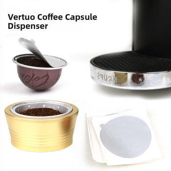 Filtru metalic pentru capsule Vertuo de cafea și folie de aluminiu autoadezivă