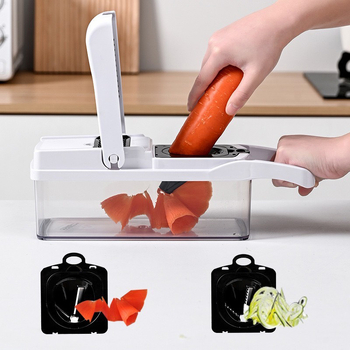 Tăietor multifuncțional pentru legume: cuburi de ceapă, răzuitor, feliator de cartofi