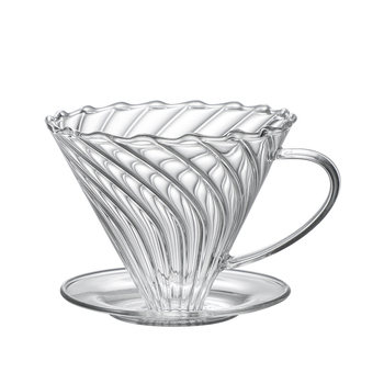 Set de cafea din sticlă cu filtru pentru preparare prin turnare – include filtru și pâlnie