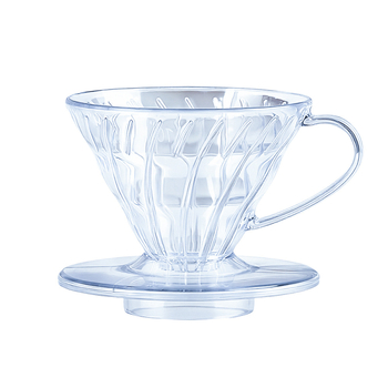 V02 Filtru transparent din rășină pentru prepararea cafelei prin infuzie, filtru de picurare îngroșat pentru ceașca de cafea din plastic de uz casnic, în formă de V