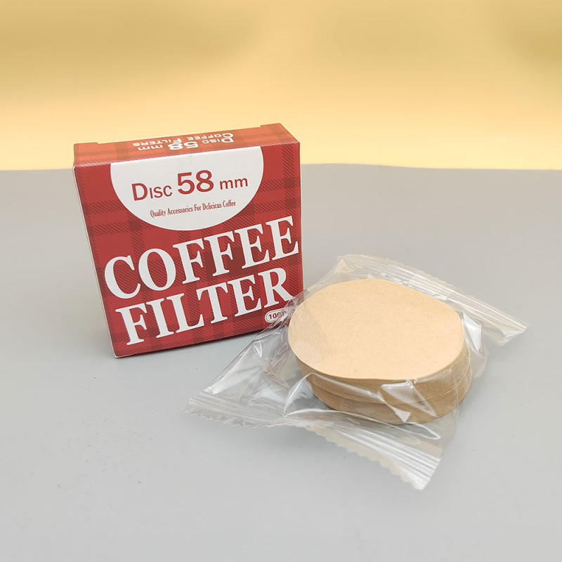 Cutie roșie cu foi de filtru pentru cafea rotunde, pentru cafea la filtru manual, moka pot, Le Press Pot – 50 de foi
