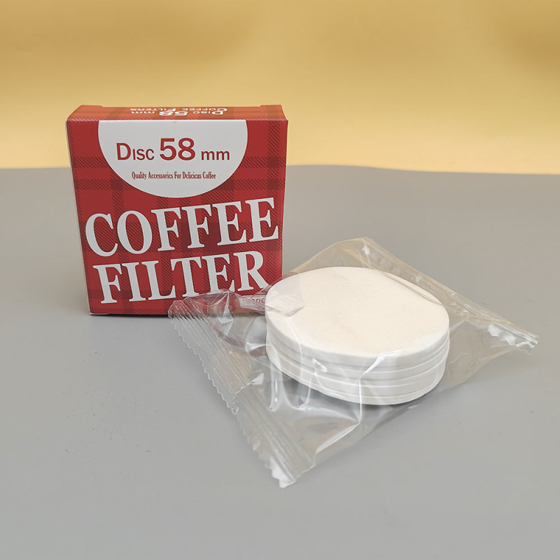 Cutie roșie cu foi de filtru pentru cafea rotunde, pentru cafea la filtru manual, moka pot, Le Press Pot – 50 de foi