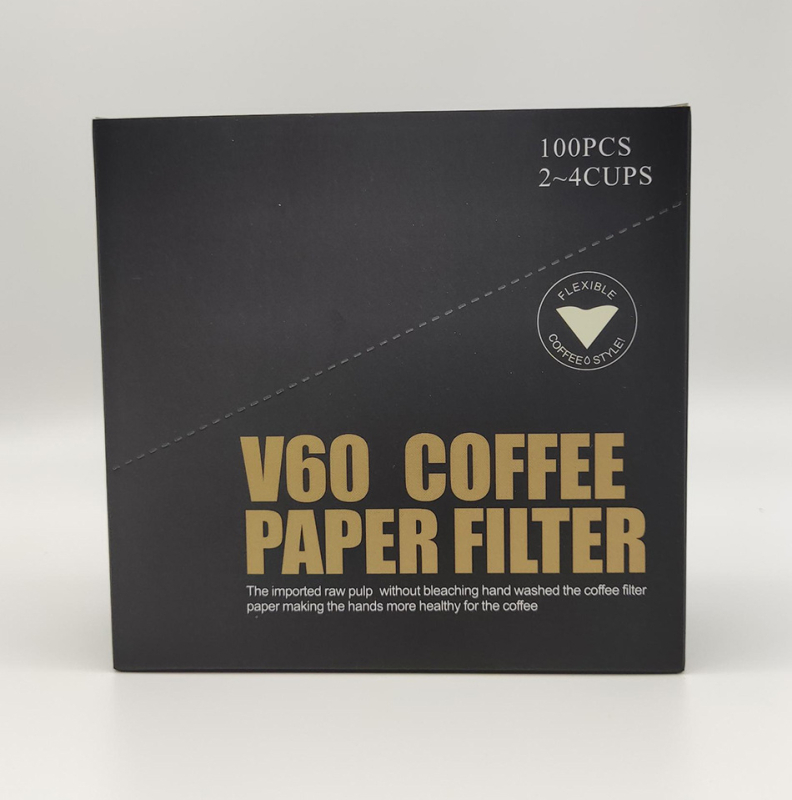 V60 Filtru de cafea – Filtru de hârtie pentru cafea, conic, culoare naturală