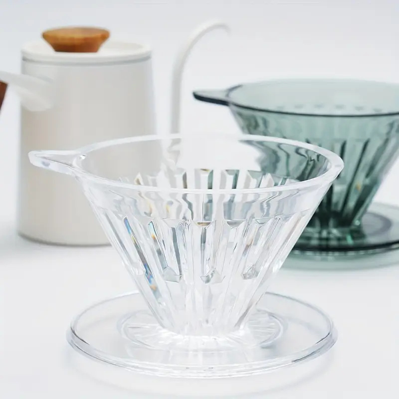 Set pour-over pentru cafea cu dripper V60, filtre de hârtie și pâlnie pentru uz casnic
