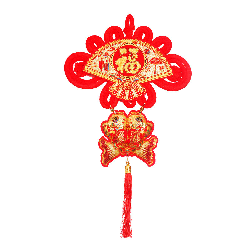 Nod chinezesc mare pentru sufragerie cu simbolul Fu, pandantiv de Anul Nou Chinezesc, decor pentru Festivalul Primăverii