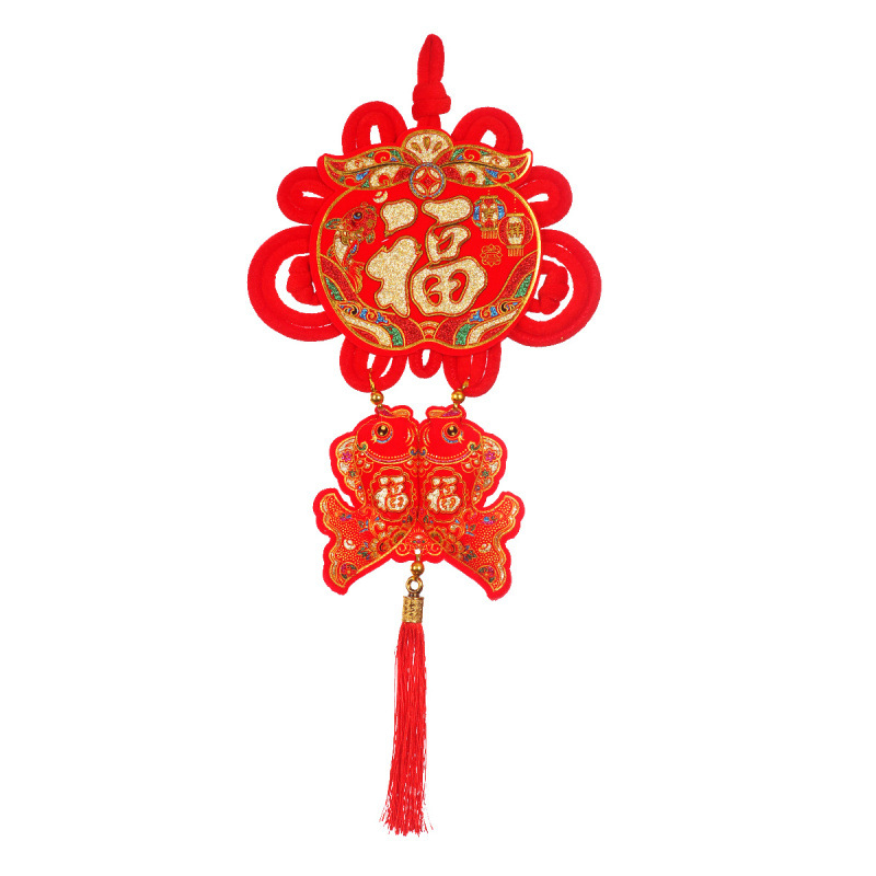 Nod chinezesc mare pentru sufragerie cu simbolul Fu, pandantiv de Anul Nou Chinezesc, decor pentru Festivalul Primăverii