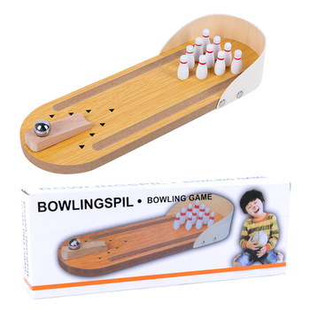 Drvena mini bowling igra za interakciju roditelj-dijete, stolna igra za unutarnju razonodu i opuštanje