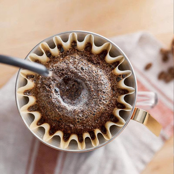 Filtru Origami Cup pentru cafea pentru preparare manuală, filtru de cafea pentru picurare, cană ondulată, model 155185