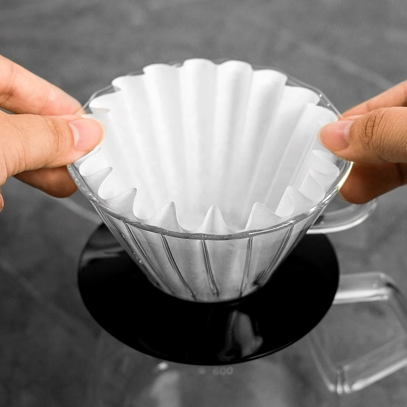 Filtru Origami Cup pentru cafea pentru preparare manuală, filtru de cafea pentru picurare, cană ondulată, model 155185