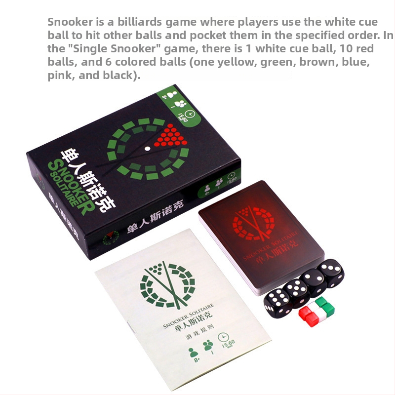 Snooker Solitaire: Samostalna kartaška stolna igra za jednog igrača