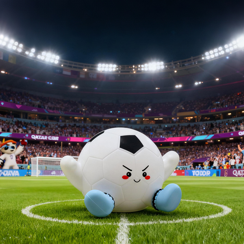 Lampă de birou din silicon, în formă de fotbal, decorativ, activare la atingere, temporizator, iluminare ambientală, USB reîncărcabilă