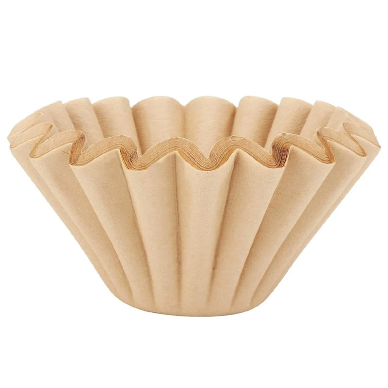 Hârtie de filtru pentru cafea la pour-over, 28 g, 50 de foi, ceașcă origami ondulată