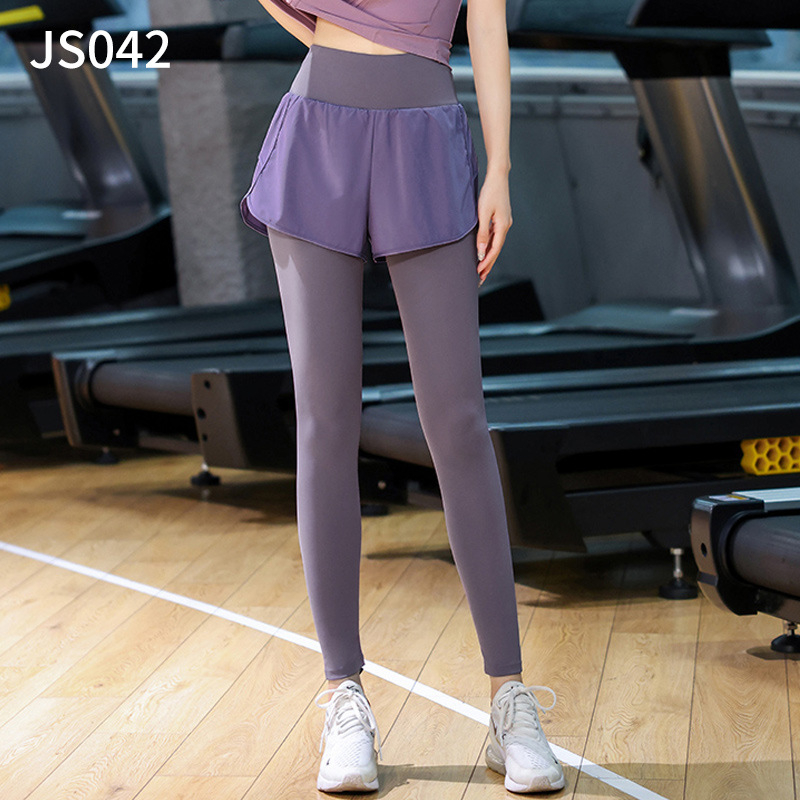 Ženski ljetni fitness set za trčanje i trening, brzo se suši, sa zatvaračem i 3/4 rukavima, geometrijski uzorak, poliester-spandeks materijal
