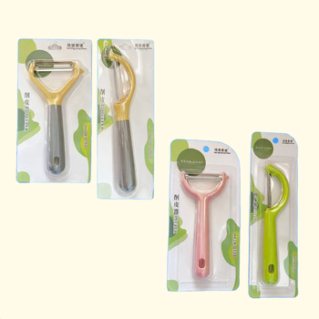 Curățător de legume multifuncțional cu ventuză, culoare vibrantă, design modern