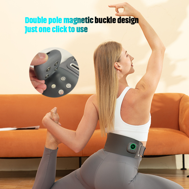 EMS masažni pojas za trbuh — sklopivi fitness uređaj, model K3, sagorijevanje masnih naslaga, termoterapija, podrška struku i abdomena