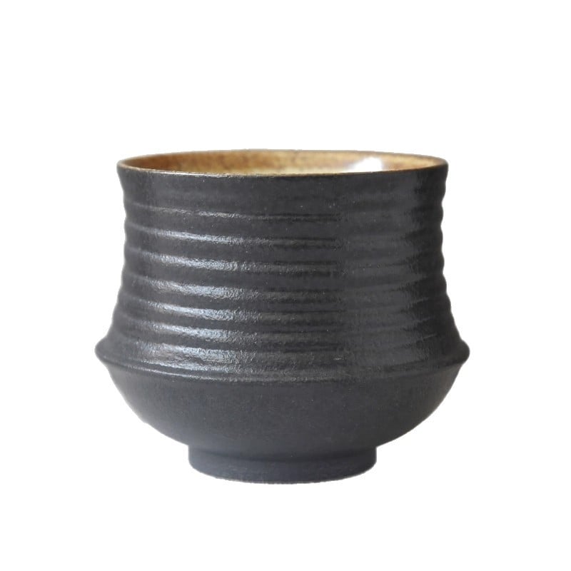 Set de cești de cafea din ceramică cu farfurioare, stil retro, cană pictată manual